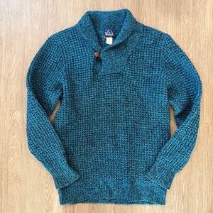 Woolrich men’s blue shawl collar wool blend sweater sz XL